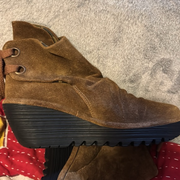 Fly London brown suede lace up boots - Picture 4 of 4